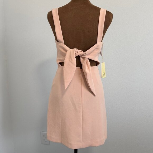 Aritzia Wilfred Aperture Sleeveless Tie Back Mini Dress Women's Size 0 - Picture 2 of 10